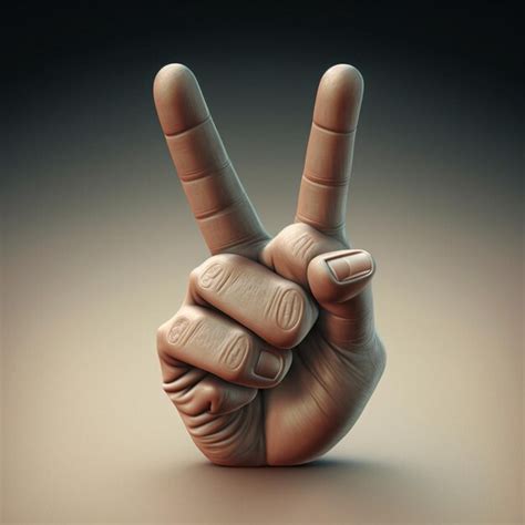 Premium AI Image | A hand with the letter v on it