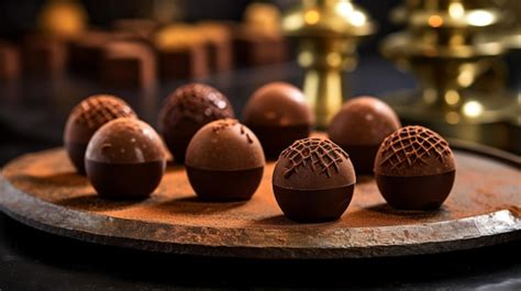 Premium AI Image | Milk chocolate truffles