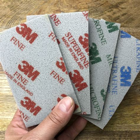 Sanding sponge set fine/superfine/microfine/ultrafine 3M | Etsy