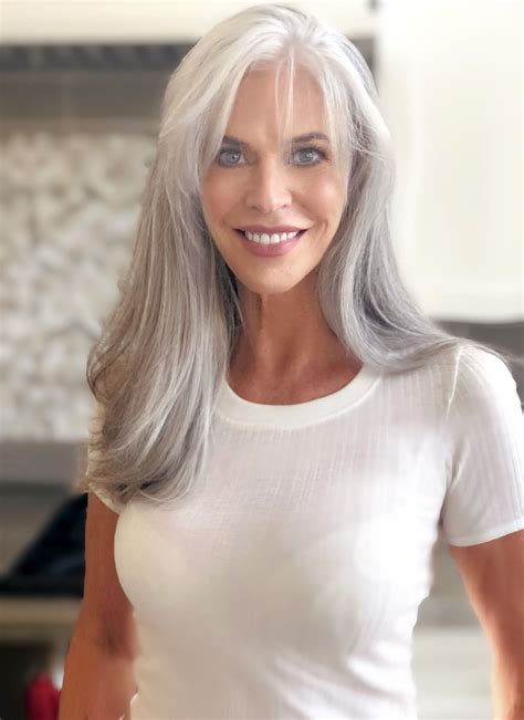Pin by Karen LaPierre on Aged Models | Silver haired beauties, Gray