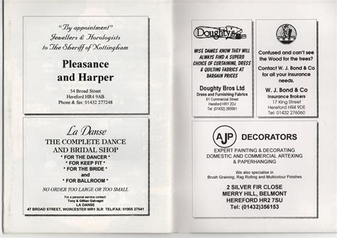 1996 Babes in the Wood | Hereford Amatuer Pantomime Society