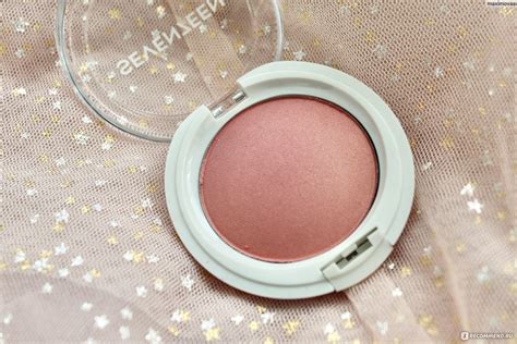 Румяна компактные Seventeen PEARL BLUSH POWDER - «Сияющие румяна ...