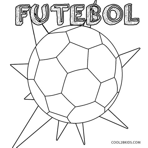 Desenhos de Futebol para colorir - Páginas para impressão grátis