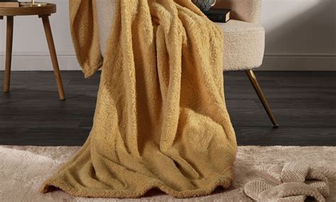 teddy fleece throw groupon
