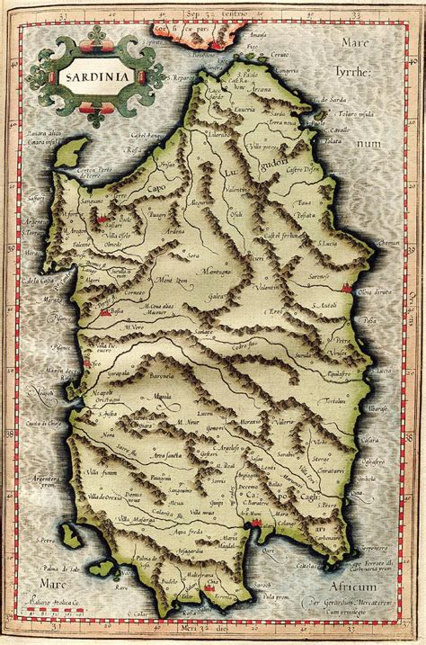 Historic map homann heirs map of sicily sardenia corsica and malta ...