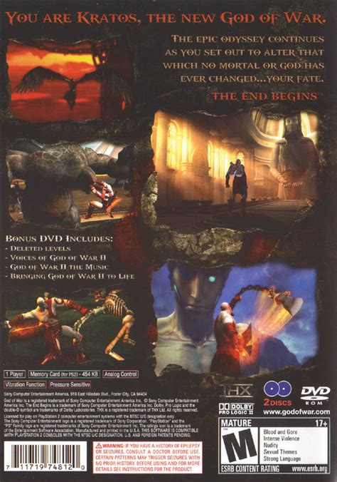 God of War 2 Sony Playstation 2 Game