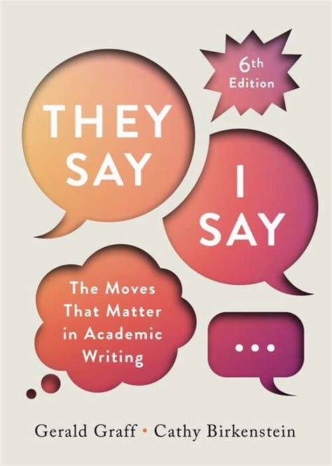 "They Say / I Say" (Sixth Edition) | Bookshare 