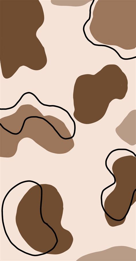 Brown Cow Print Background