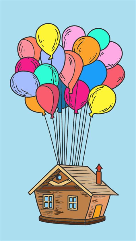 Up House Balloons Wallpaper