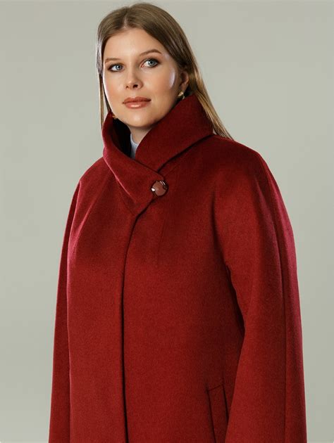 Купить женские короткие пальто КМ1056 Ven махагон