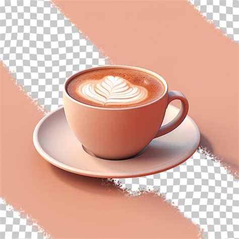 Premium PSD | Isolated black cappuccino coffee cup