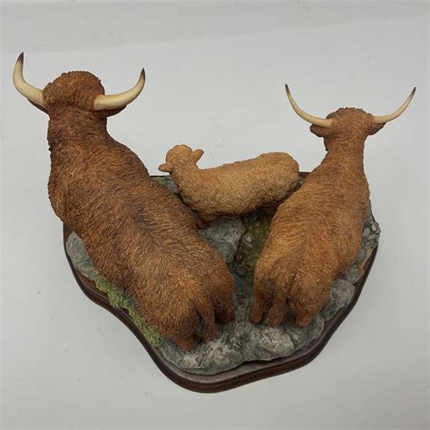 Border Fine Arts figure group, Highland Cattle, limited edition 288/500