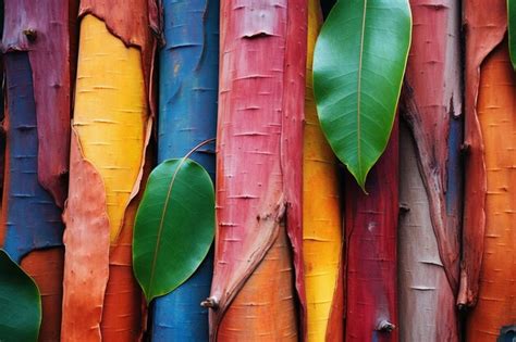 Premium Photo | Rainbow Eucalyptus Bark Nature Wallpaper