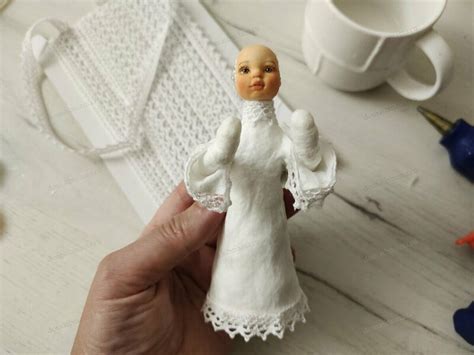 Ватная новогодняя игрушка Ангел - Игрушки