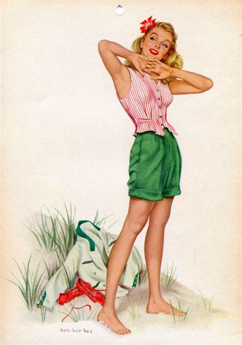 See vintage calendar girls & pin-ups from the '40s & '50s - plus meet ...