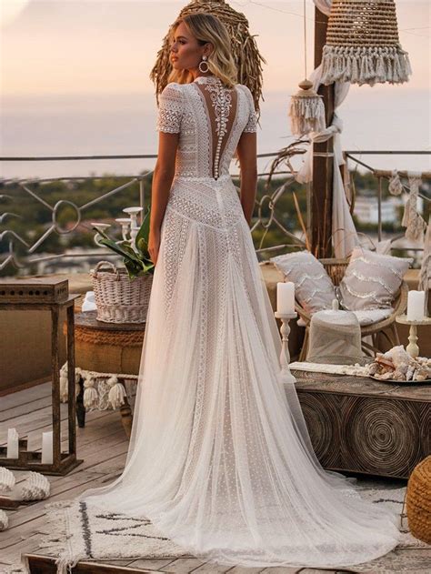 Boho wedding dress willow lace bridal dress bohemiam bridal etsy – Artofit