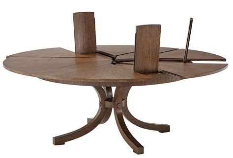 Round to round transitional dining table