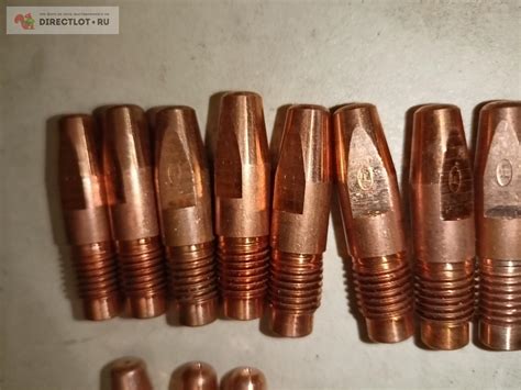 Наконечник сварочный медный Fronius 1,0 резьба М10 полуавтомат MIG/MAG ...