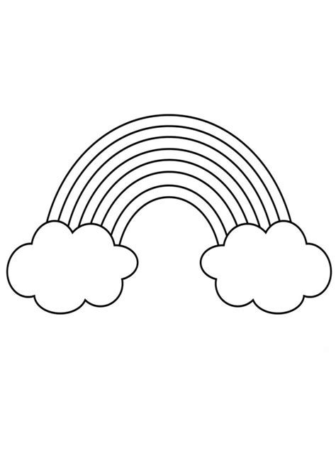 Free Printable Rainbow Coloring Pages