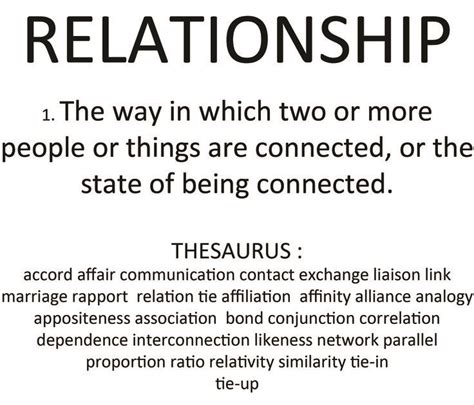 RELATIONSHIP DEFINITION | Relationship definition, Relationship ...