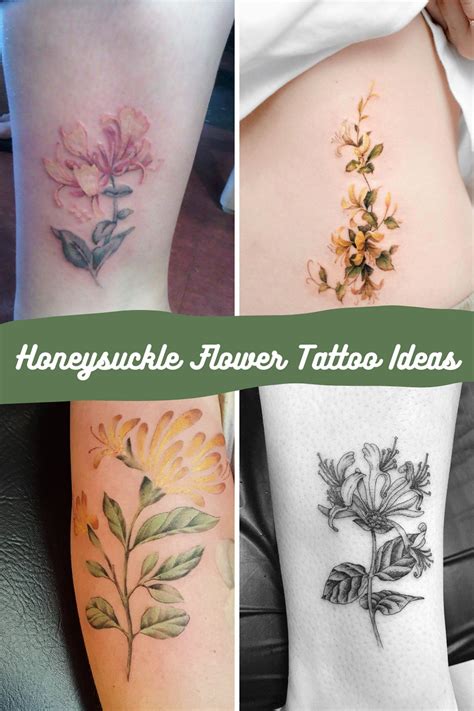 The best placement for your next honeysuckle tattoo 19