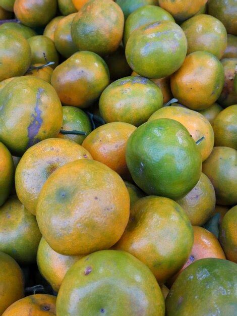 Premium Photo | Close up of citrus reticulata fruit for background