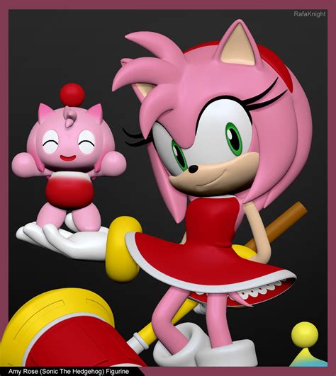 artstation amy rose figurine