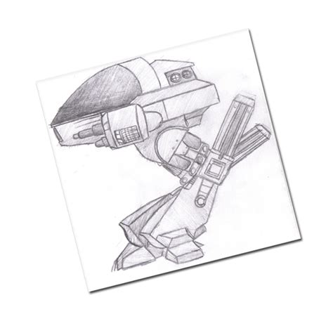 ED-209 -Sketch- by HellsPlumber on DeviantArt