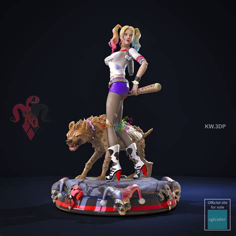 Harley Quinn 3D model 3D printable | CGTrader
