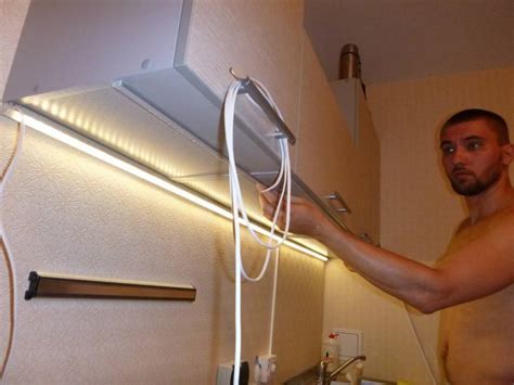 Установка светодиодной ленты на кухне: выбор места и способы крепления