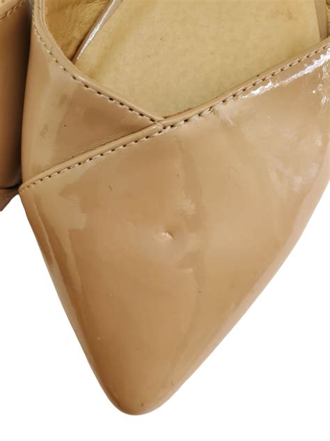 Chinese Laundry Nude Pointed Toe Flats Patent Finish - Gem