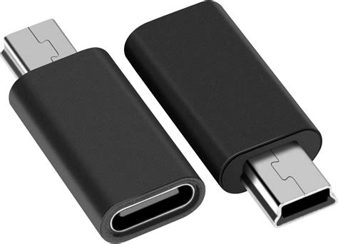 Amazon.com: leizhan USB C to Mini USB Adapter, 2 Pack, USB-C Female to ...