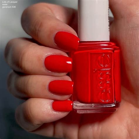 essie geranium Swatches and Review