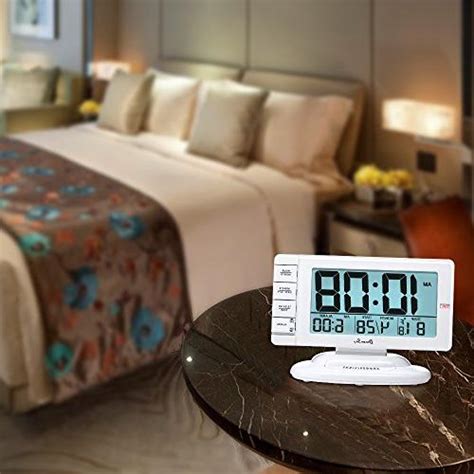 DreamSky Large Display Alarm Clock with Smart Nightlight
