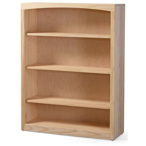 Archbold Furniture Pine Bookcases Solid Pine Bookcase with 3 Open