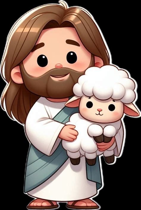 Jesus E Ovelha Desenho