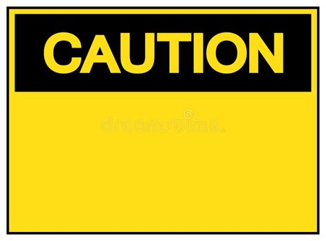 Caution Tag Template Label Symbol Sign, Vector Illustration, Isolate on White Background. EPS10 ...