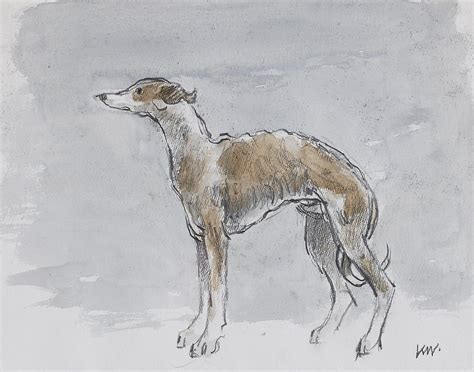 View Sir Kyffin Williams | Whippet at Rowles Fine Art