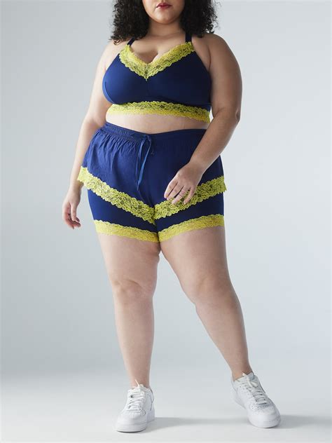 Lace Race Track Short in Blue & Multi | SAVAGE X FENTY