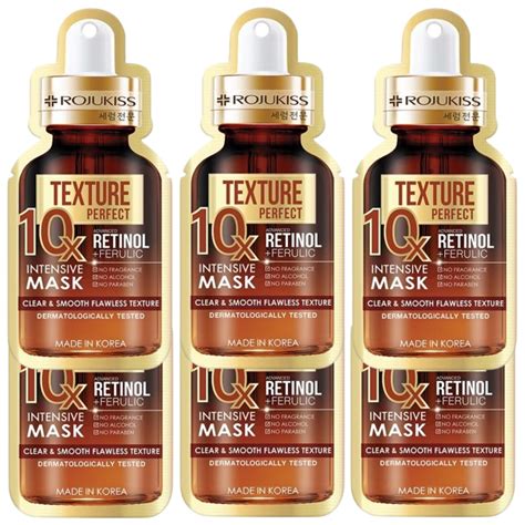 rojukiss perfect texture  retinol intensive mask pack