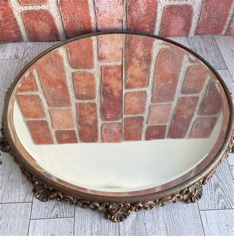 Vintage Mirrored Plateau - Etsy