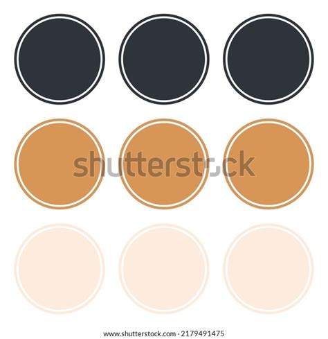 Round Shape Sticker Label Background Isolated Stock Vector (Royalty ...