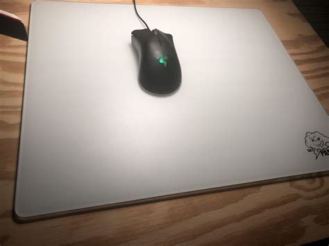 I just got my first glass/hard mousepad (SkyPAD 2.0 XL), anyone have
