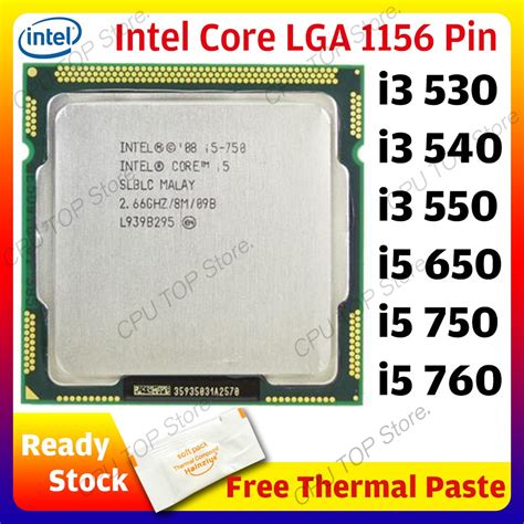 ⚡️ Intel Core i5 650 i5 750 i5 760 i3 530 i3 540 i3 550 Quad-Core CPU ...