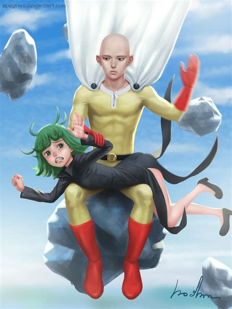 saitama vs tatsumaki by Apegrixs on DeviantArt