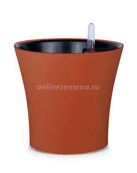 Горшок с автополивом Комфорт глина (форма рюмка) 2,5 л. из каталога ...