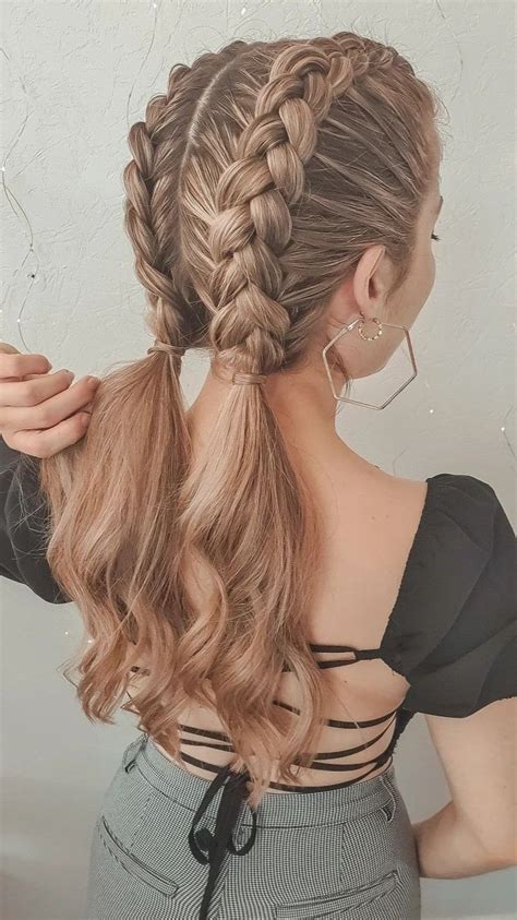 simple  cute braided hairstyles  pretty girls