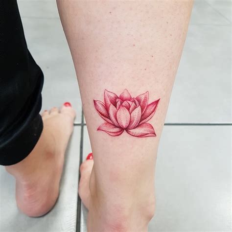 Pink Water Lily Tattoo