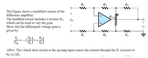 Difference amplifier question - Electrical Engineering Stack Exchange