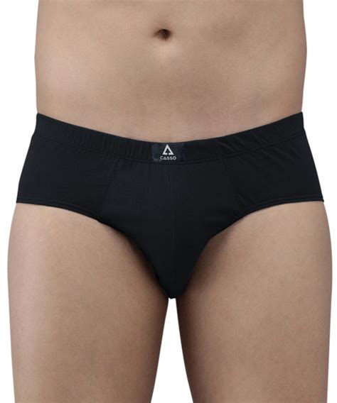 Casso Pure Black Plain Brief – Casso